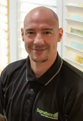 Chris Rabbitts, owner of Signature Shutters and Blinds